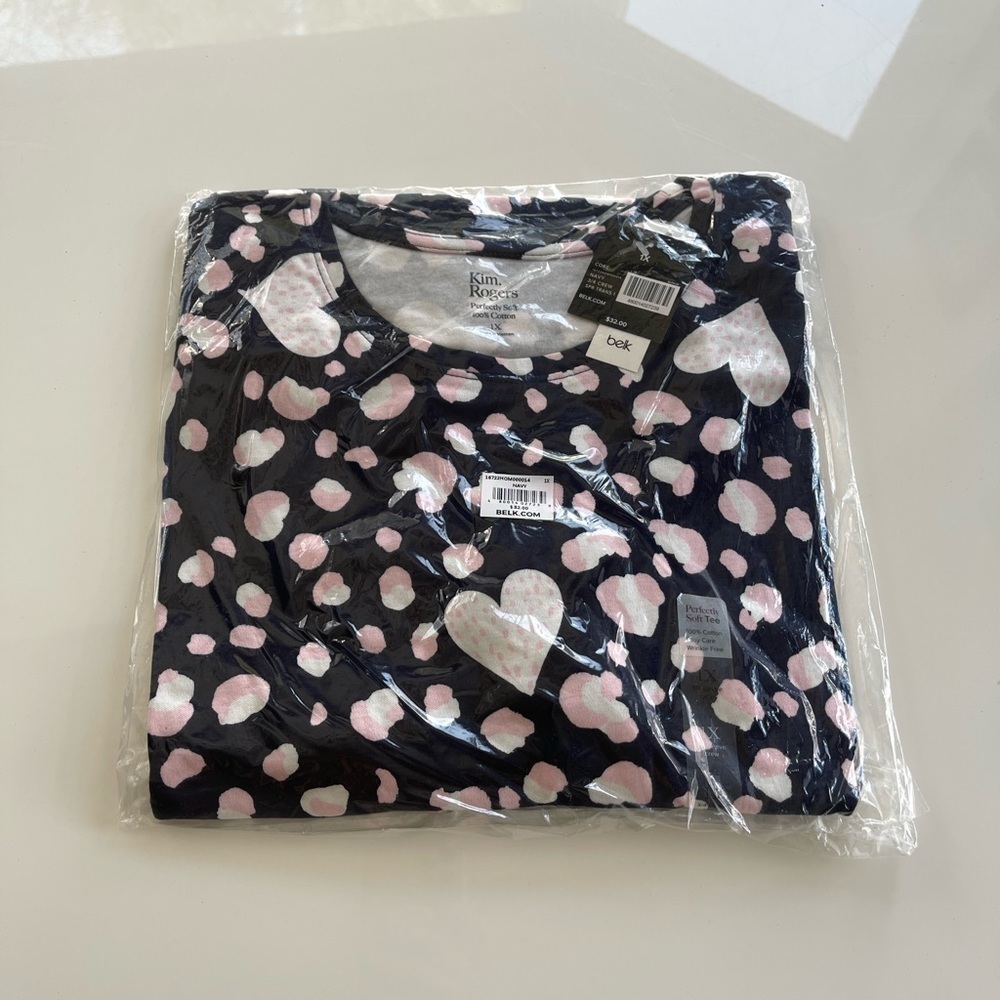 Kim Rogers Perfectly Soft 3/4 Length Tee - 1X - Picture 3 of 4